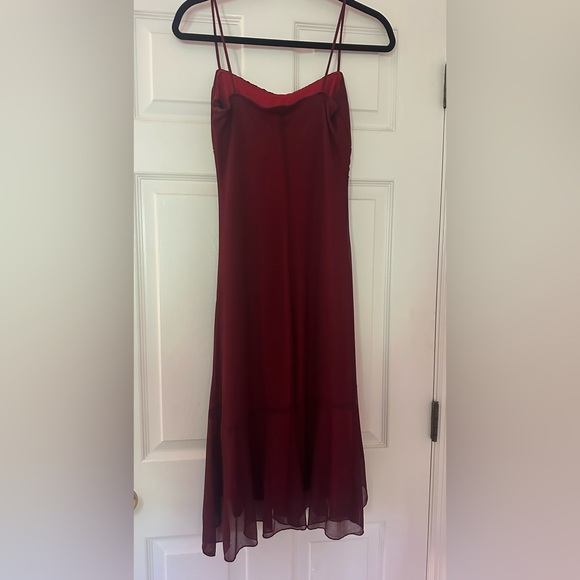 Ruby Rox Red Layered Mesh Dress. - Picture 2 of 16